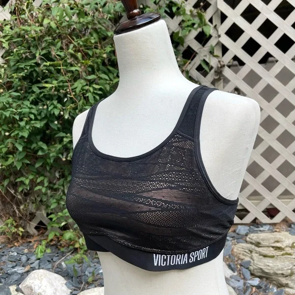 NWOT Victoria Sport “The Player” Lace Overlay Criss-cross Racerback Sports Bra - Picture 13 of 16